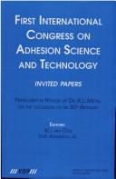 Cover for First International Congress on Adhesion Science and Technology