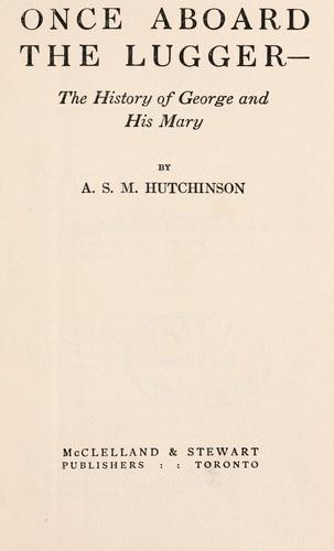 Cover for Once aboard the lugger -