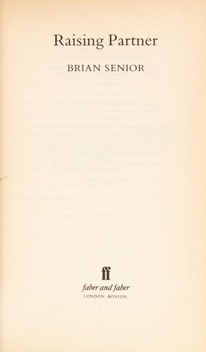Cover for Raising Partner