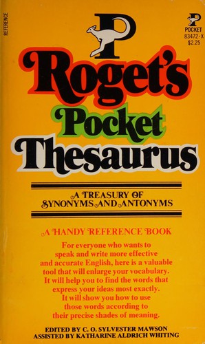 Cover for Roget Pocket Thesaurus