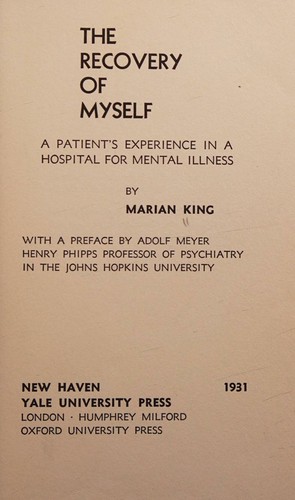 Cover for Recovery of Myself