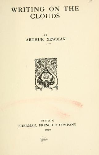 Cover for Writing on the clouds