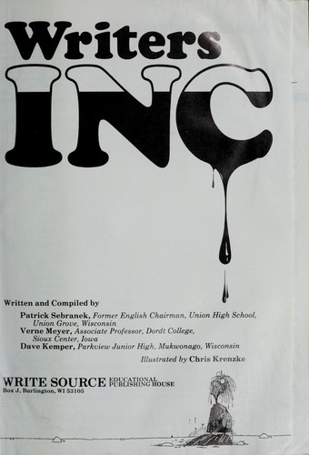 Cover for Writers Inc GT Writin
