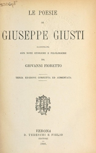 Cover for Le poesie