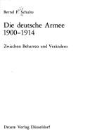Cover for Die deutsche Armee 1900-1914