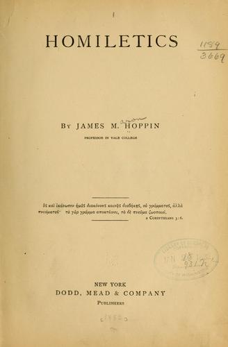 Cover for Homiletics