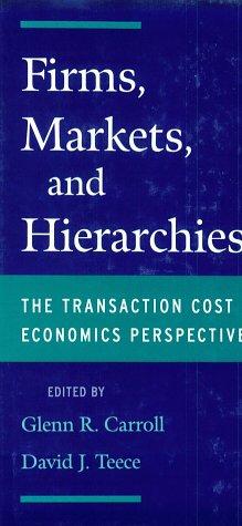 Cover for Firms, markets, and hierarchies