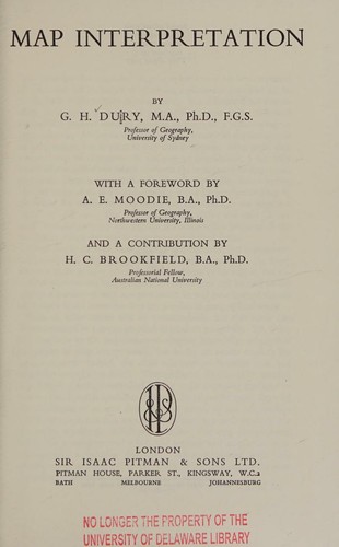 Cover for Map interpretation