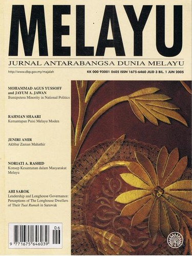Cover for Jurnal Antarabangsa Dunia Melayu Jilid 8 Bil. 2 2015
