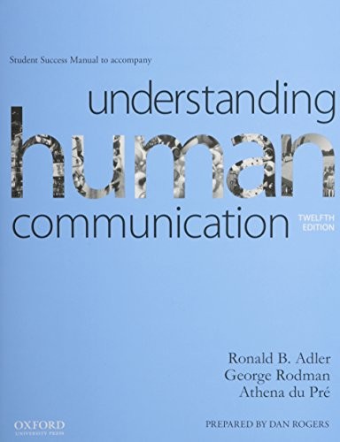 Cover for Understanding Human Communication Student Success Manual