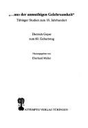 Cover for -- aus der anmuthigen Gelehrsamkeit