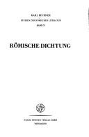 Cover for Studien zur römischen Literatur