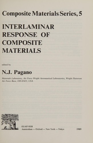 Cover for Interlaminar response of composite materials