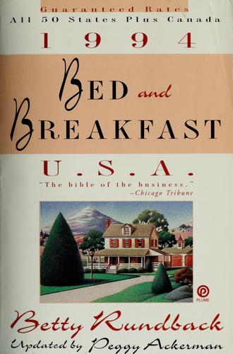 Cover for Bed & breakfast U.S.A..