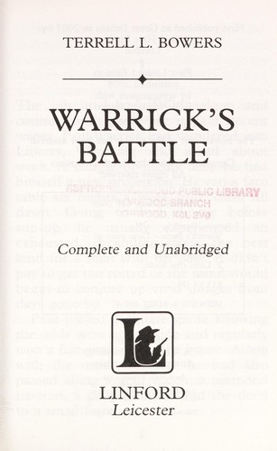 Cover for Warrick's Battle