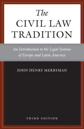 Cover for The Civil Law Tradition, 3rd Edition