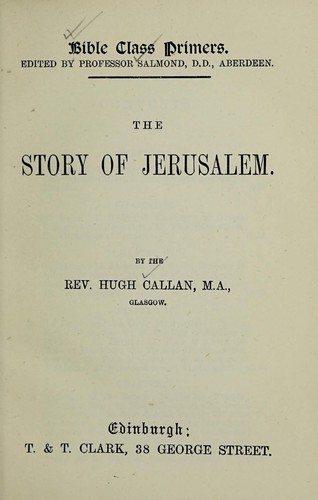 Cover for The Story of Jerusalem