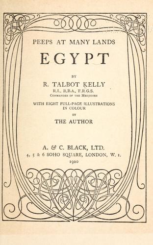 Cover for Egypt