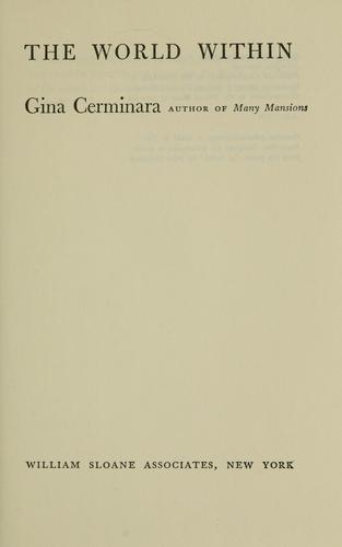 Cover for The world within.