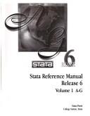 Cover for Stata Statistics/Graphs/Data Management Release 6 (Volume 1 Reference A-G)