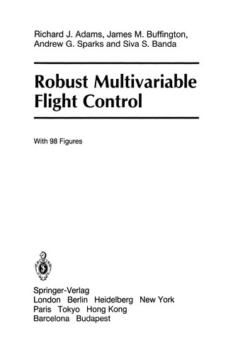 Cover for Robust Multivariable Flight Control