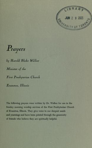 Cover for Prayers