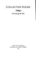 Cover for Collected poems