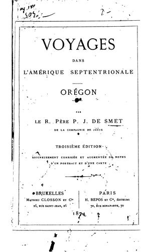 Cover for Voyages dans l'Amérique Septentrionale, Oregon.