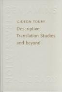 Cover for Descriptive translation studies and beyond