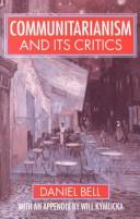 Cover for Communitarianism and its critics