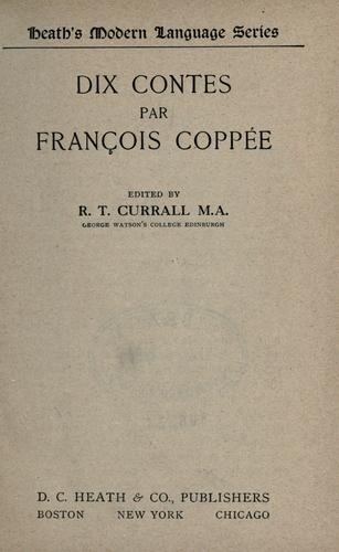 Cover for Dix contes par François Coppée.