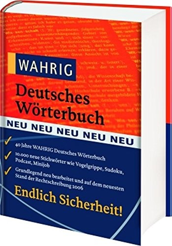Cover for Wahrig Deutsches Wörterbuch