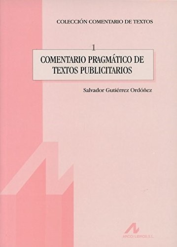 Cover for Comentario pragmático de textos publicitarios