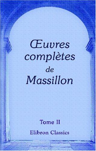 Cover for uvres complètes de Massillon