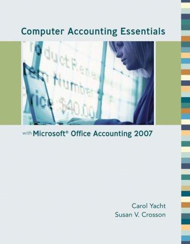 Cover for Computer Accounting Essentials with Microsoft Office Accounting 2007 w/ CD