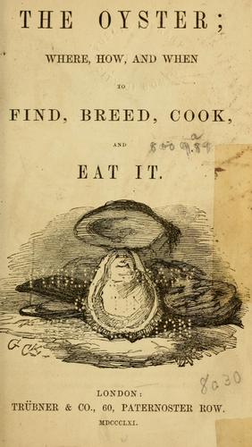 Cover for The oyster