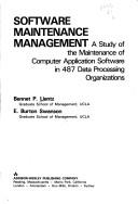 Cover for Software maintenance management