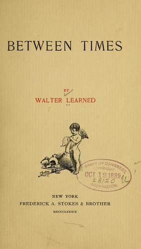Cover for Between times