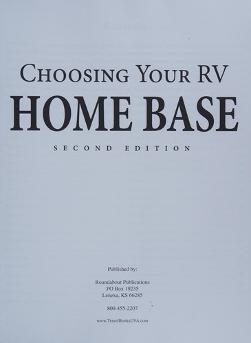 Cover for Choosing your RV home base