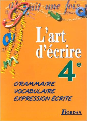 Cover for 4e. Grammaire, vocabulaire, expression écrite