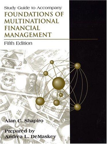 Cover for Study Guide to accompany Foundations of Multinational Financial Management