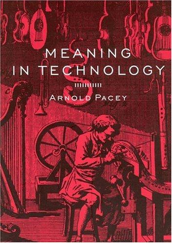 Cover for Meaning in Technology