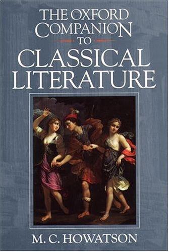 Cover for The Oxford Companion to Classical Literature