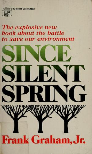 Cover for Since Silent spring.