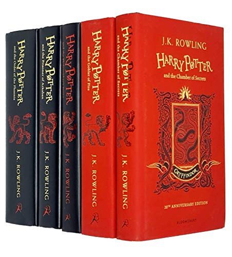 Cover for Harry Potter House Gryffindor Edition Series 1-5 Books Collection Set By J.K. Rowling