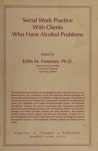 Cover for Social work practice with clients who have alcohol problems