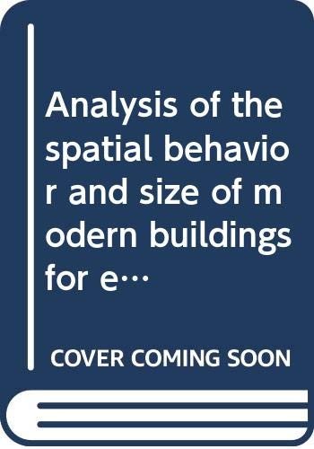 Cover for Analysis of the spatial behavior and size of modern buildings for earthquake-proof design