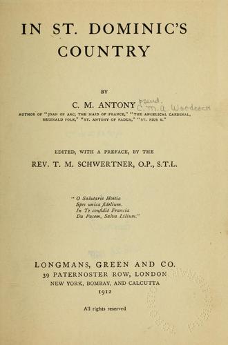 Cover for In St. Dominic's country