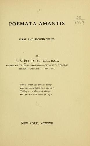 Cover for Poemata amantis, first and second series