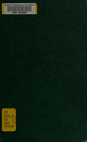 Cover for A humanist in Africa